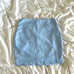 light blue tobi mini skirt size xs